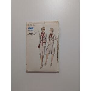 Vogue 8228 Vintage Suit and Blouse Pattern 1950's Original Size 10